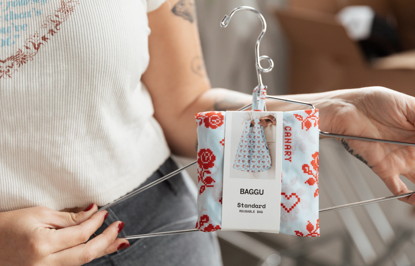05. THE BAGGU x CANARY GROCERY TOTE