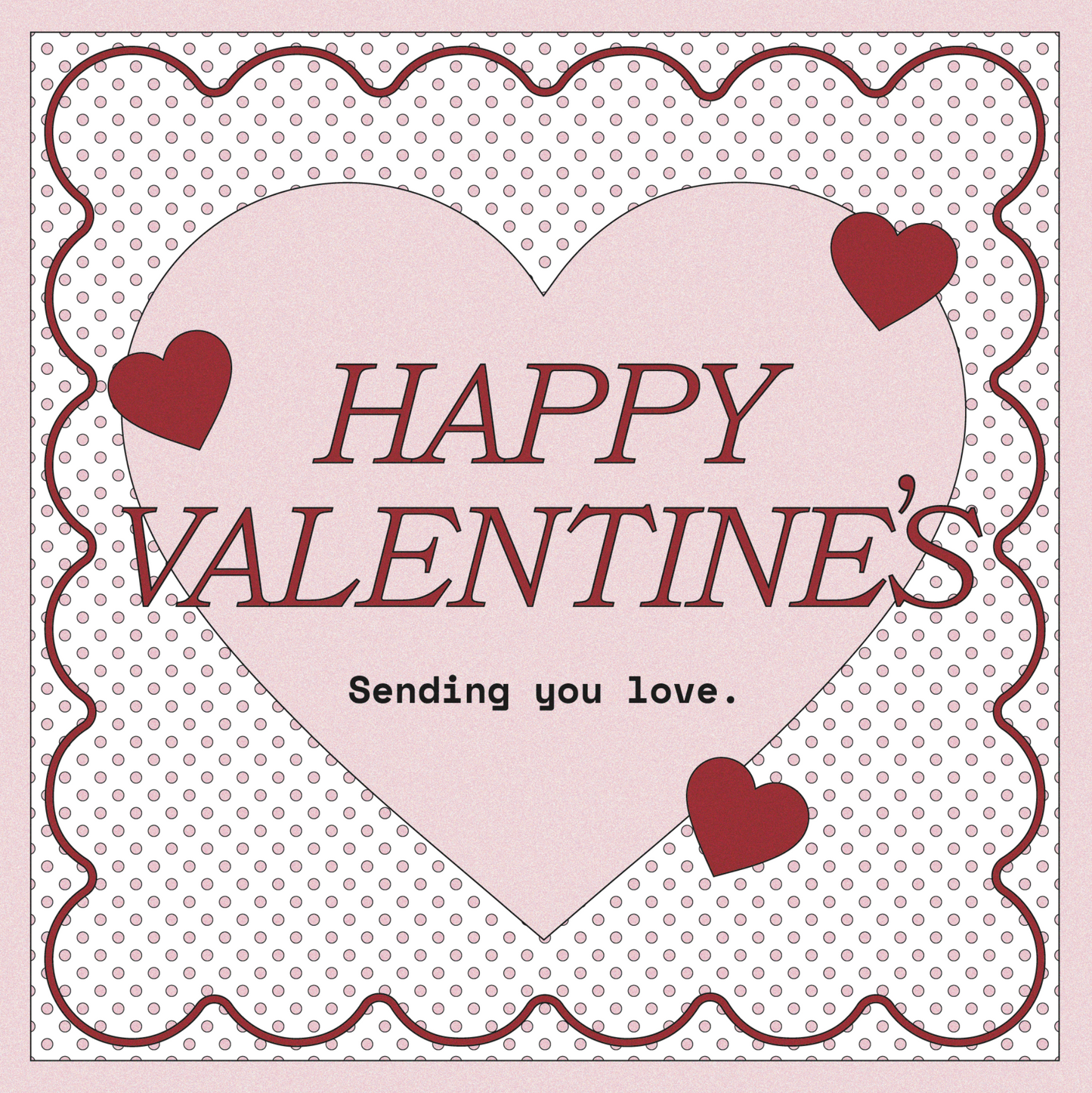 Valentine's Day Digital Postcard Download